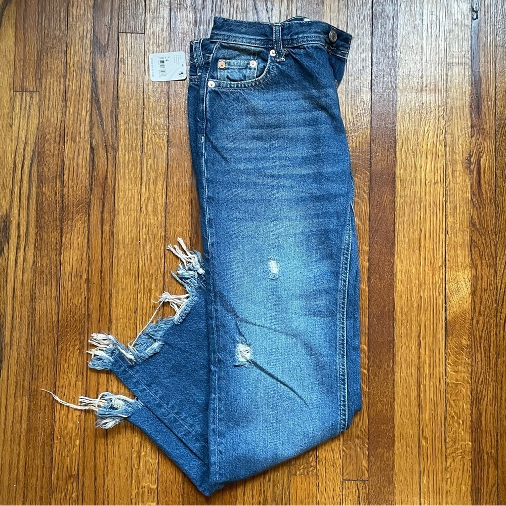 Free People Maggie Mid- Rise Straight-Leg Jean NWT - Picture 4 of 11